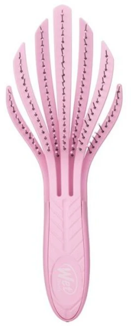 웻 브러쉬 고 그린 컬리 디탱글링 헤어브러쉬 - 핑크 1pcs, 1개 - 쿠팡
