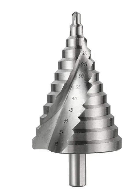 스텝 드릴 비트 나선형 그루브 파고다 홀 커터 금속 시트 콘 삼각형 생크 오프너 리머 6 60mm, 01 6-60mm