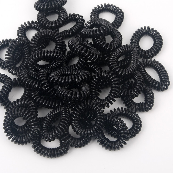 스프링머리끈 고무줄 머리끈 100개 소형