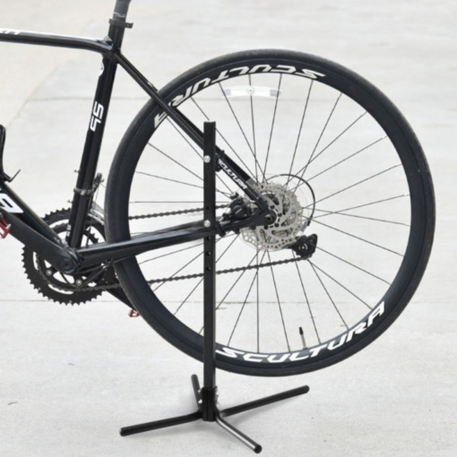 하네르 자전거수직거치대 일자형 스탠드 정비대, 1개, 블랙, 1개