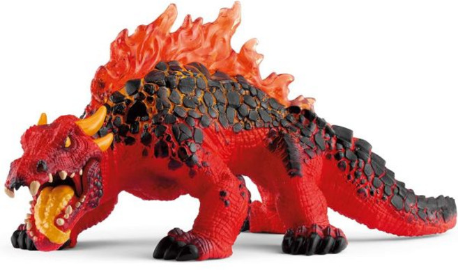 슐라이히 Schleich Eldrador 마그마 도마뱀 현실적인 신화적 판타지 괴물 액션 피규어 상세한 사나운 용암 야수 키즈 선물, 1개
