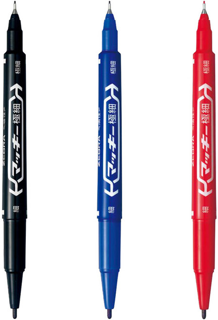 제브라 맥키엑스트라파인 마카펜 MO-120-MC/유성매직, MO-120-MC-BK/블랙