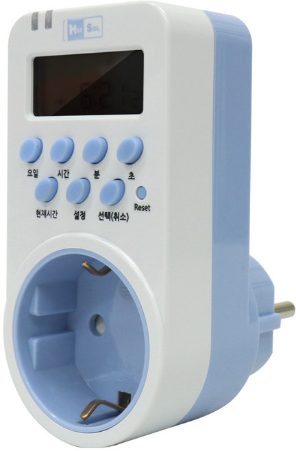 타이머콘센트 플러그 콘센트타이머 24시간 타임스위치 전원 전기절감기, 디지털 타이머