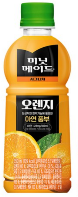 미닛메이드 시그니처 오렌지, 350ml, 480개