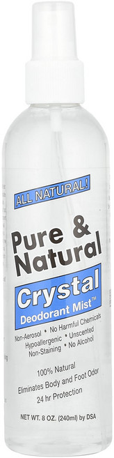Thai Deodorant Stone 퓨어 & 내추럴 크리스탈 데오드란트 Mist™ 무향 240ml(8oz), ThaiDeodorantStone퓨어내추럴크리스탈데오드, 1개, 240ml