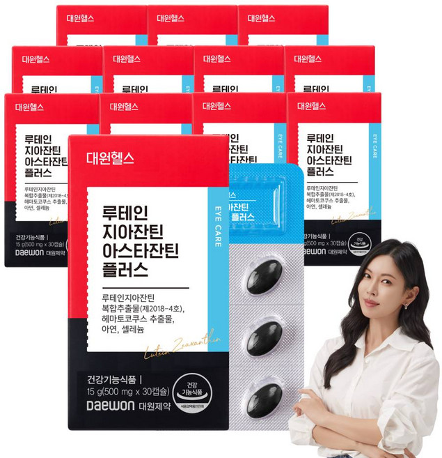 대원제약 대원헬스 루테인 지아잔틴 아스타잔틴 플러스 눈건강 토탈케어, 12개, 30정