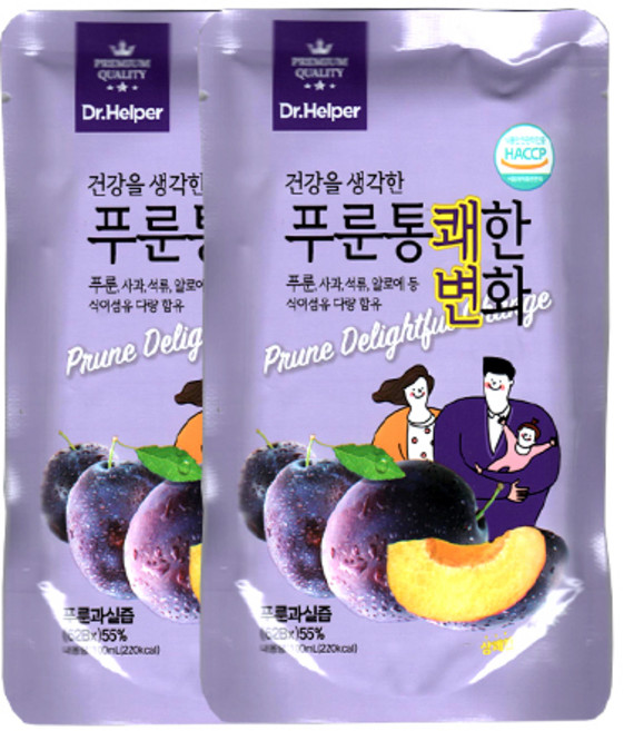네오팜 푸룬 통쾌한변화(푸룬과실즙55%) 100ml, 2개
