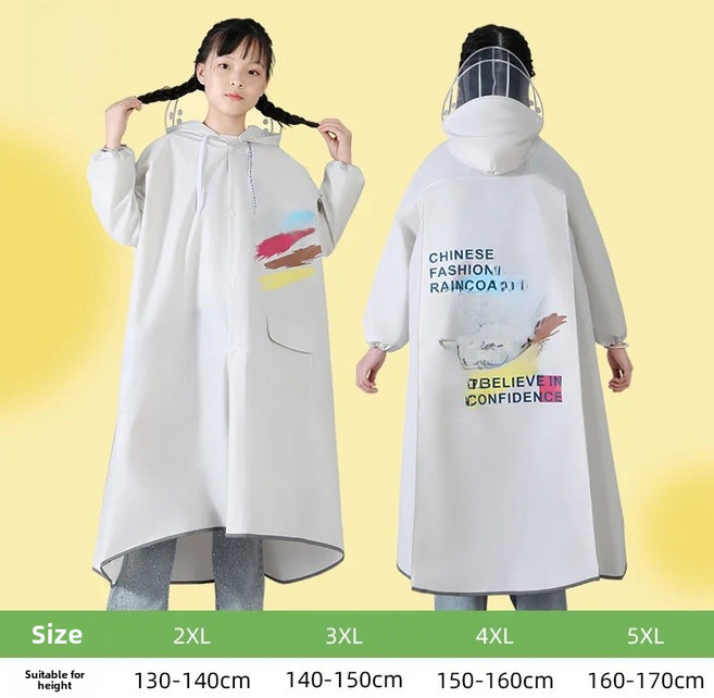 소년과 소녀를 위한 긴 내구성 어린이 비옷 초등 및 중학교를 유행 방수 오토바이 라이더