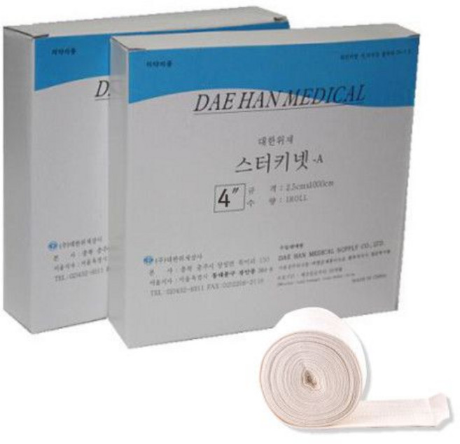 대한위재 스타키넷 4인치 10cm x 10m (관상붕대), 1개