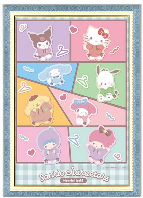 토이앤퍼즐 산리오 힙합 300피스 직소퍼즐액자 TPD03-039, 퍼즐+수지블루액자, 1개