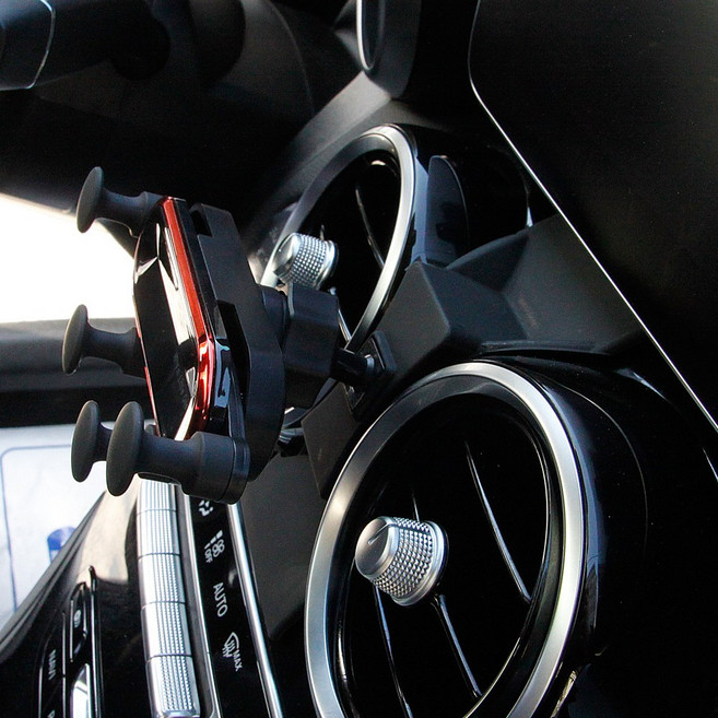 C클래스 스마트폰 거치대 14년부터 21년까지 호환 용품, 블랙, 1세트