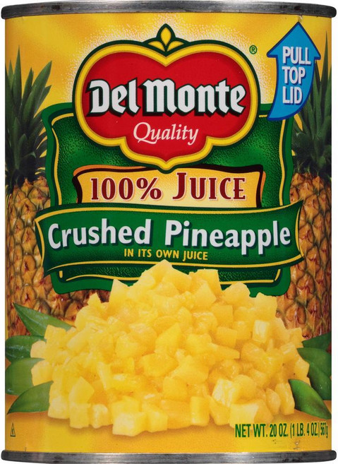델몬트 파인애플 크러시드 0.6kg 12개 팩, 1개, 1g