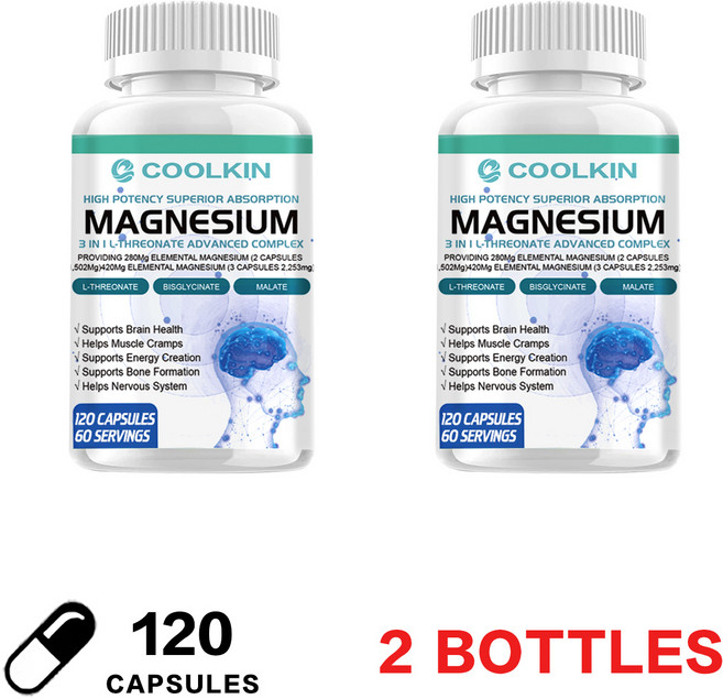 COOLKIN 高效吸收鎂 L-蘇糖酸鹽複方膠囊, 240組