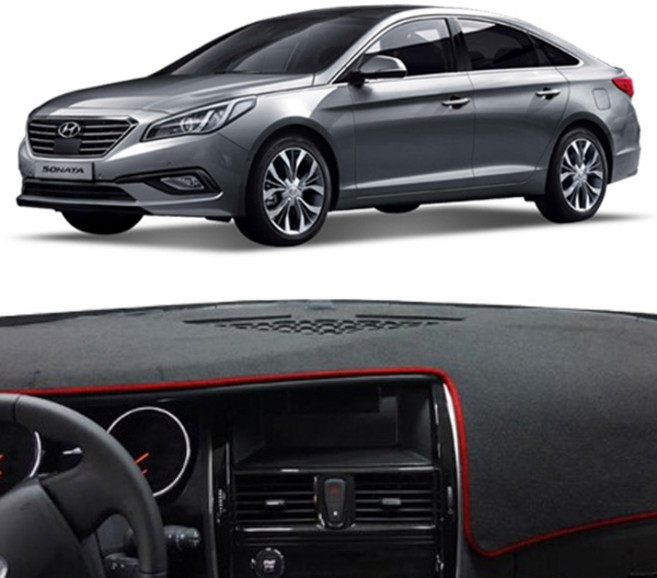 오토필드 대쉬보드커버 LF쏘나타 대시보드커버 프리미엄 논슬립, 센터스피커유, 레드라인