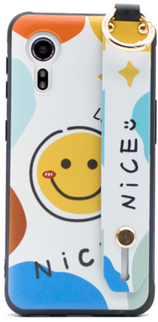 폰플리 스마일 핑거스트랩 휴대폰 케이스