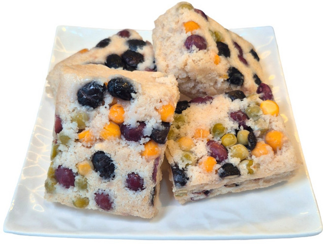 무설탕 현미설기 콩설기(서리태 완두콩 밤콩 병아리콩) 저당 떡 건강간식 아침대용, 10개, 100g