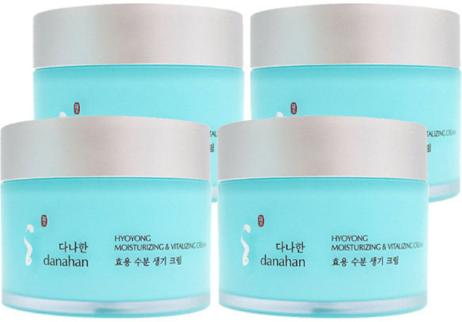 다나한 효용 수분생기크림, 4개, 150ml
