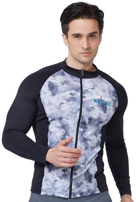 기어엑스 남성 남자 집업래쉬가드 G03 스프레드블랙