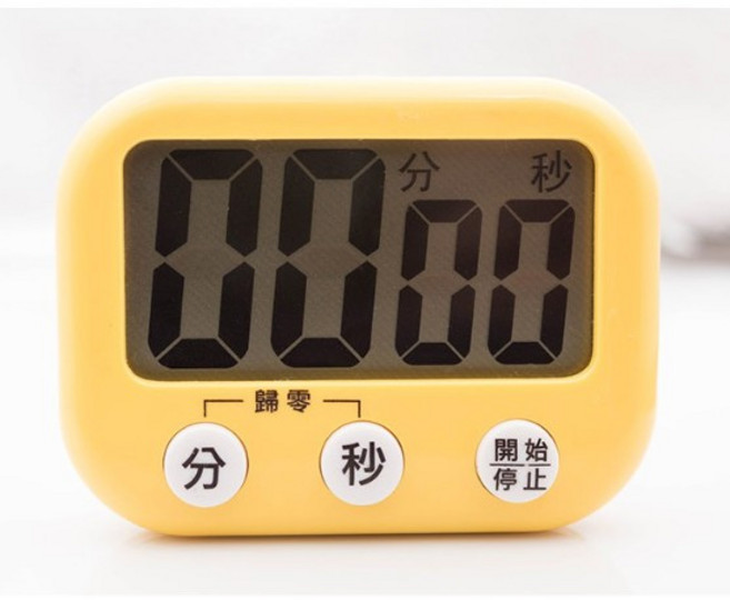 大字幕 計時器。記憶/正數/倒數、4號電池、大按鍵。電子計時器 倒數計時器, 1個, BK-750