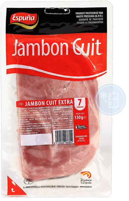 에스푸나 뀌 엑스트라 잠봉 슬라이스, 100g, 5개