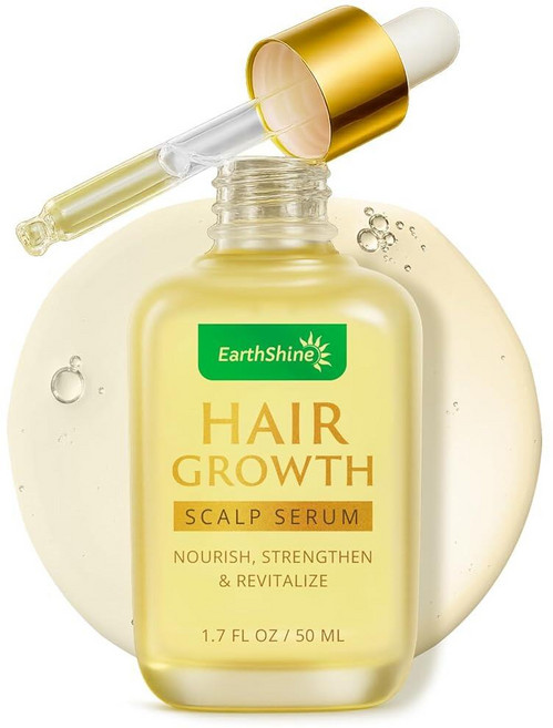 모발 성장 세럼 두피 트리트먼트: 로즈마리 멀티 펩타이드 및 카페인이 함유된 세럼 탈모 얇아짐 방지 - 여성 남성용 두껍고 밀도가 높은 141602, 세럼 두피 트리트먼트: 로즈마리, 멀티 펩타이드 및 카