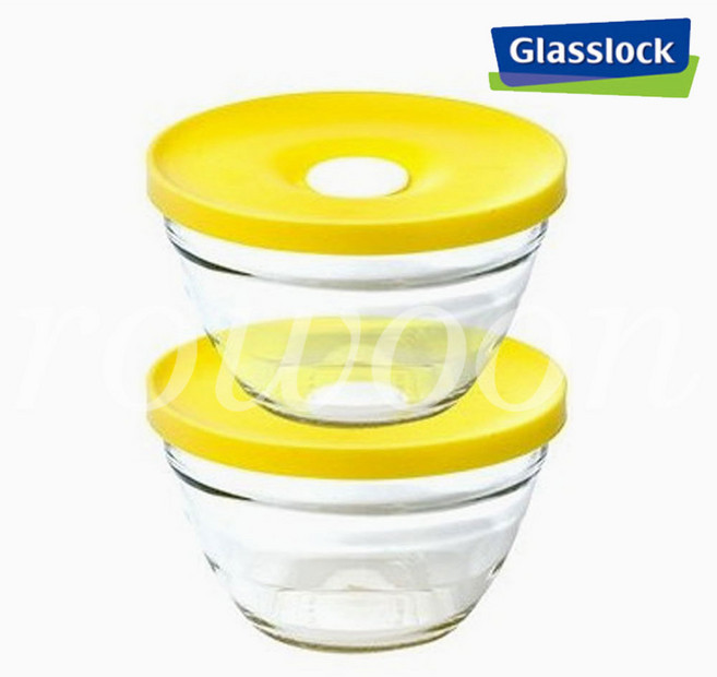 글라스락 스팀볼 310ml 4조세트 쿠킹볼 원형 2조세트 4종 모음 냉동밥, 1개, 쿠킹볼(330mlx2p세트)2조세트