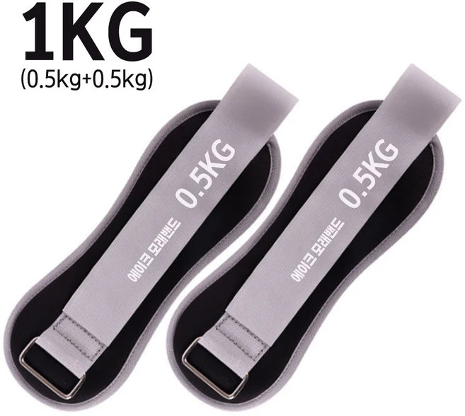 에이크 핏웨이트 모래주머니 2개입 손목 발목 중량밴드, 블랙, 500g - 쿠팡