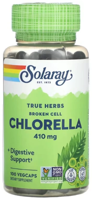 쏠라레이 트루 허브 브로큰 셀 클로렐라 410mg 100 베지캡슐, 1개, 100정 - 쿠팡