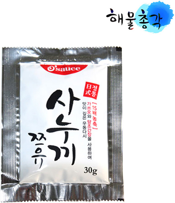 사누끼소스(농축액)--1박스(30gx100개)100인분) 우동육수 업소전문용, 30g, 100개