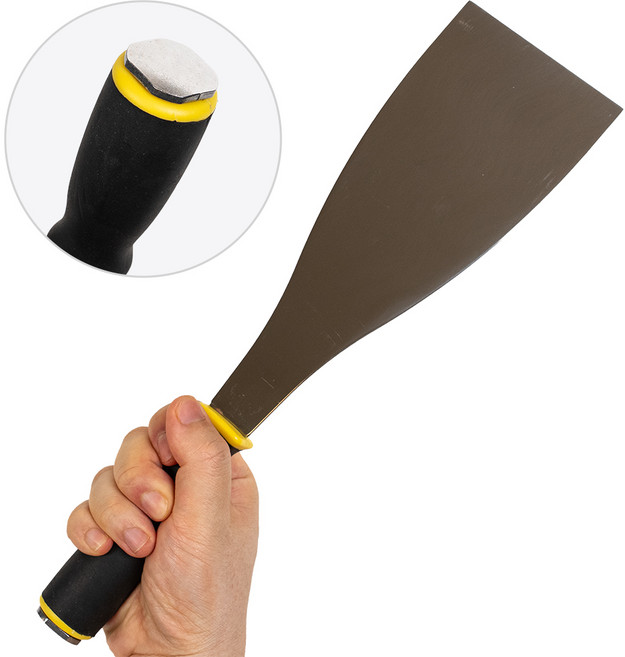 대형 스텐 헤라 타격형 스크래퍼 타일 에폭시 다가네 작업용 95mm, 1개