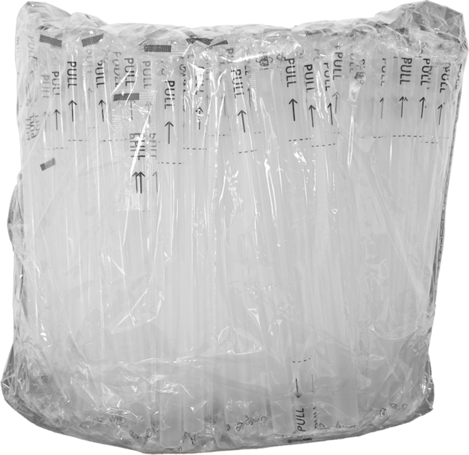 사자팩 버블티 빨대 이지컷 개별포장 12mm 210mm, 1개, 200개