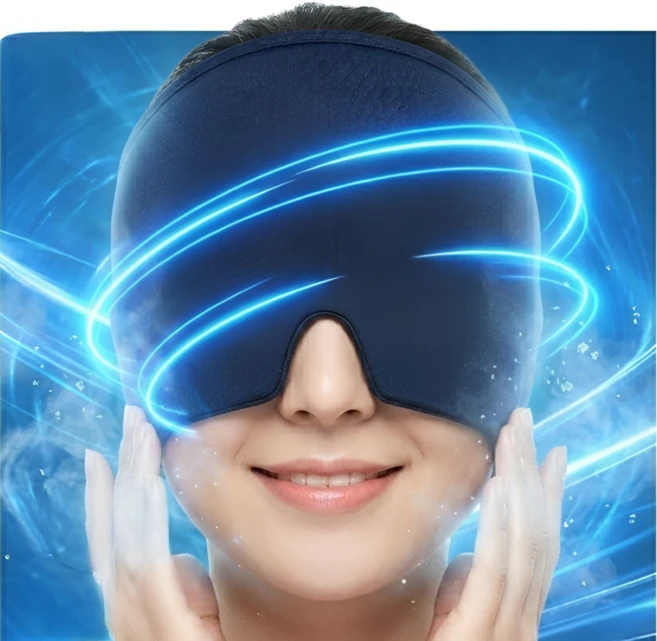 모노리움 냉온겸용 머리 냉찜질팩 편두통 모자, 1개 - 쿠팡