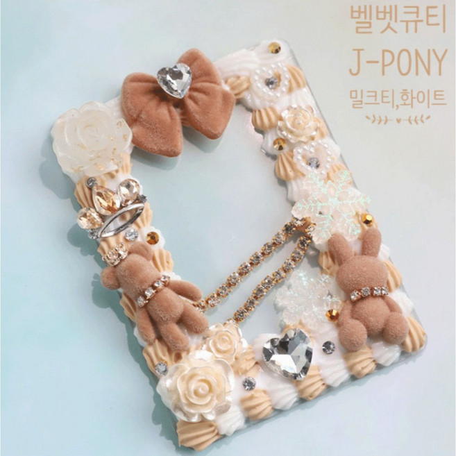 제이포니 데코덴 탑로더 꾸미기 2탄 재료 탑꾸 세트 포토카드 파츠, 40.벨벳큐티, 1개, 혼합색상, 200g