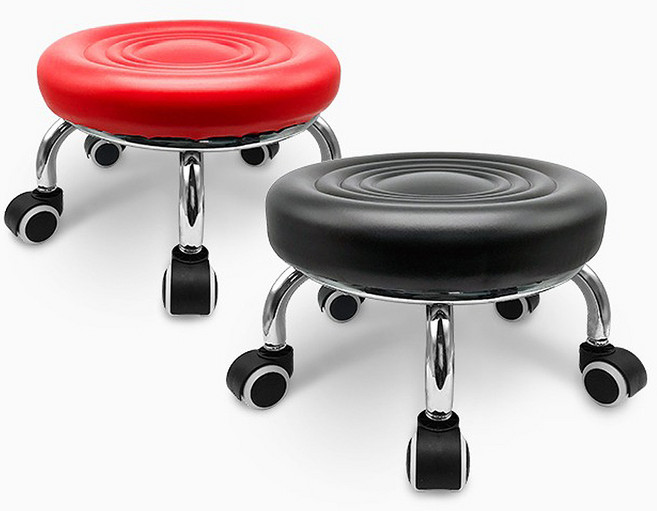 등받이 동글뱅이의자 이동식 작업용 앉은뱅이의자, 1개