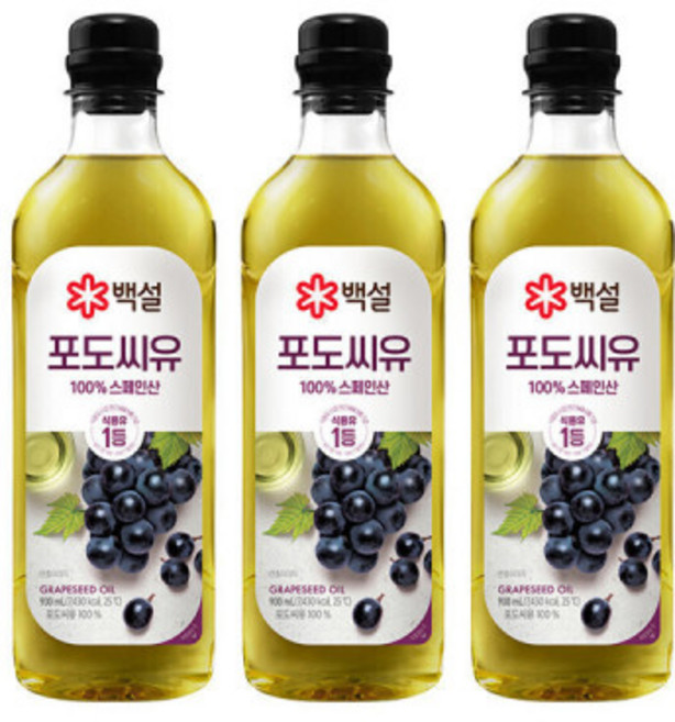 백설 포도씨유 900ml 3개, 30ml, 1개