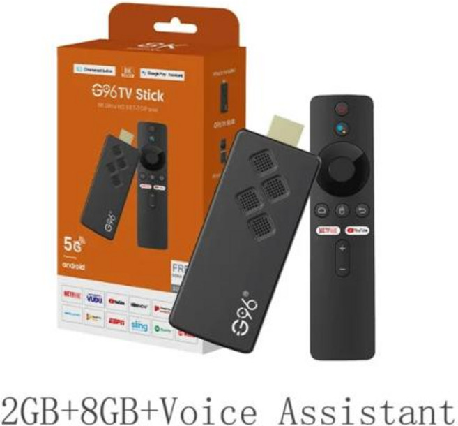 안드로이드 스마트 TV 티비 스틱 블루투스 리모컨 Q2 13 TV 스틱 셋톱 OS 8k HDR10+ WiFi 6 2.4/5.8G 구글 유튜브 NETFLIX 네트워크 미디어 플레이어, 02 Q2-voice0208, 1개