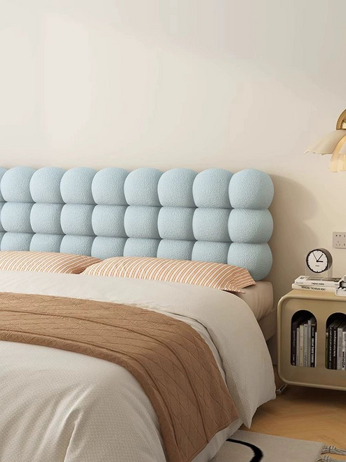 침대 헤드 쿠션 라움스튜디오 침대 제이라이프 덮개, 타이디 원형-연블루