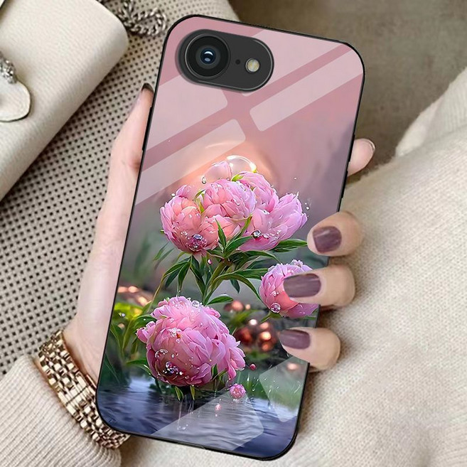 iPhone 17e 16e 手機殼 橙色玻璃殼