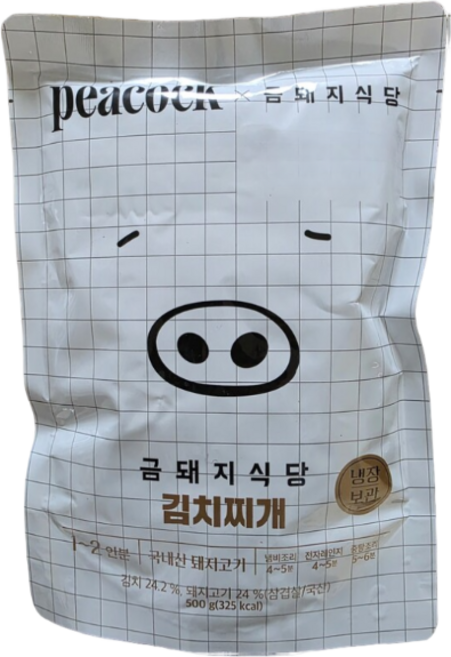 피코크 금돼지식당 통삼겹 김치찌개 3개, 피코크 금돼지식당 통삼겹김치찌개 500g 3개, 500g