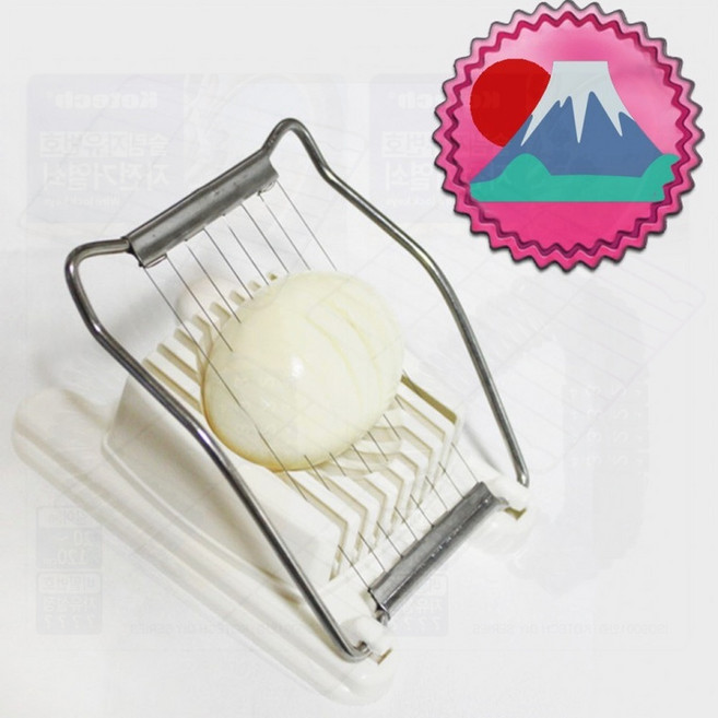 계란 절단기 에그 슬라이서 일본 조리 주방 요리 도구 삶은, 1개