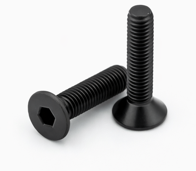 인프라테크몰 M4 검정 착색 스텐 서스 접시머리 육각렌치 볼트, 10개, 12mm