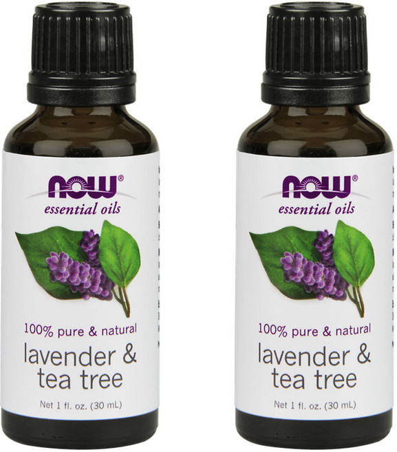 나우푸드 퓨어 에센셜 아로마오일 라벤더&티트리 일반오일, 30ml, 2개