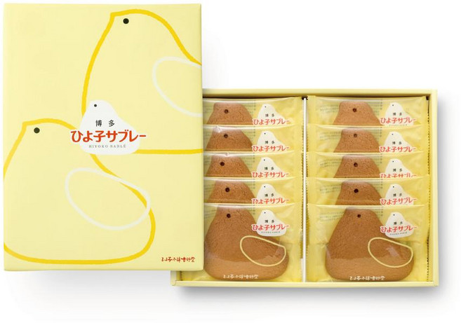 히요코 명물 과자 샤브레 10개입 종이백포함, 4세트