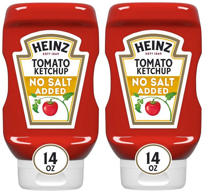 Heinz 하인즈 노솔트 케찹 No Salt TOMATO KETCHUP 397g 2개