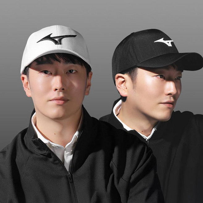 미즈노 골프 미즈노 RB 페이스풀 캡 52KW2360 골프모자, 화이트, 1개