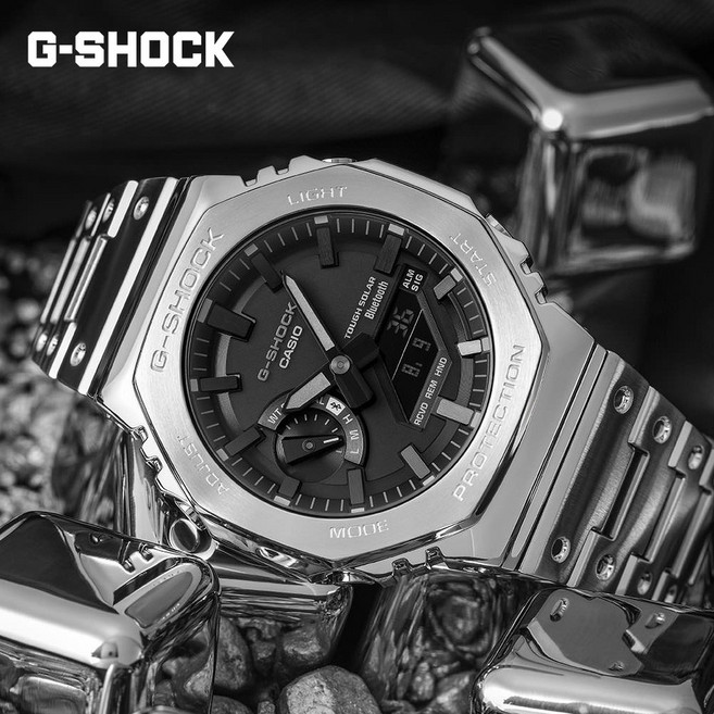 G-SHOCK 지샥 지얄오크 풀메탈 터프솔라 GM-B2100D-1ADR 지코스모 정품