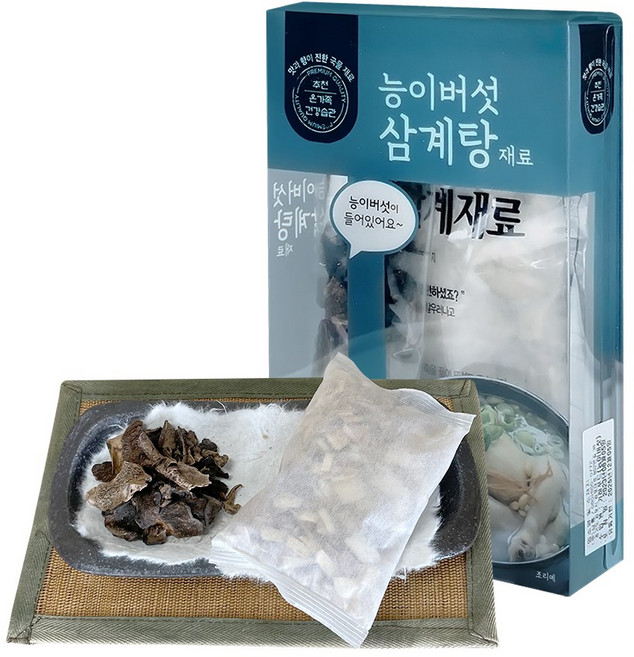 [강개상인 공식몰]능이버섯 삼계탕 재료 맛있는 한방 백숙 레시피, 1개, 68g