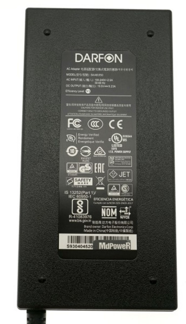 MSI Creator 17M A10SE-205NL A10SE-210ES A10SE-225FR 전원 공급 장치용 정품 DARFON BAA81950 19.5V 9.2, 05 EU