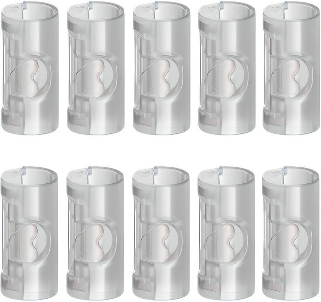 주식회사아텍스 파스텔 침대 시트 이불패드 대형 고정 집게, 투명, 10개