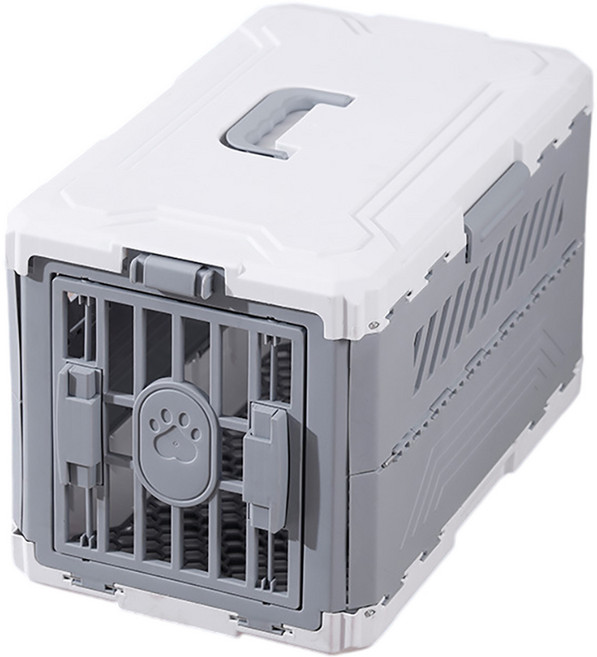 쬬린 접이식 반려동물 이동장, 그레이, 1개